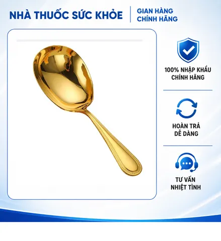 (Hàng nhập khẩu) Muôi Canh Inox 18/10 Cao Cấp Gume GM-D1101G Màu Vàng