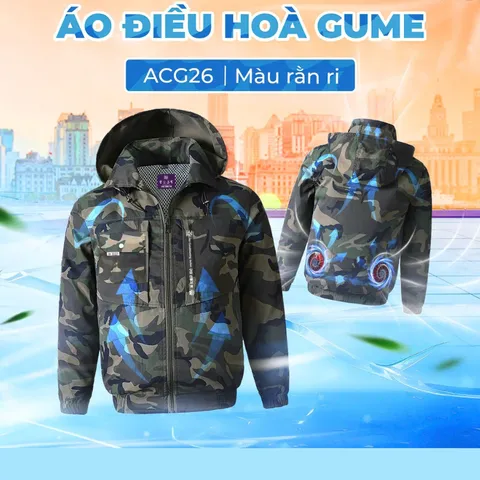 Áo Điều Hòa GUME Korea ACG26 - Chống Tia UV, Pin 28.000mAh