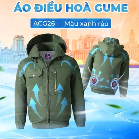 Áo Điều Hòa GUME Korea ACG26 - Chống Tia UV, Pin 28.000mAh