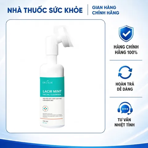 (Hàng chính hãng) Sữa Rửa Mặt Dr Lacir Mint Facial Cleanser 150ML - Làm Sạch Sâu, Kiểm Soát Dầu & Hỗ Trợ Giảm Mụn