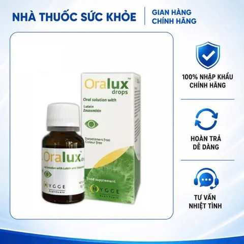 (Hàng nhập khẩu) Siro Oralux Drops Lọ 15ml - Hỗ Trợ Tăng Cường Thị Lực, Bảo Vệ Mắt Cho Bé