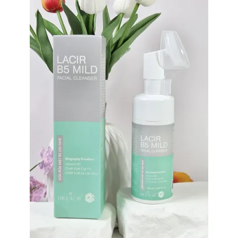 (Hàng chính hãng) Sữa Rửa Mặt Cho Da Nhạy Cảm Dr Lacir B5 Mild - Dịu Nhẹ Làm Sạch Da, Lọ 150ML