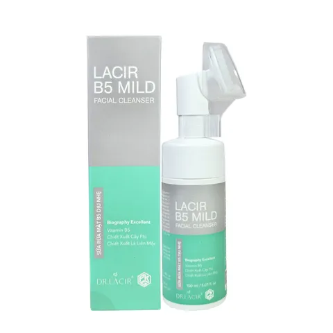 (Hàng chính hãng) Sữa Rửa Mặt Cho Da Nhạy Cảm Dr Lacir B5 Mild - Dịu Nhẹ Làm Sạch Da, Lọ 150ML