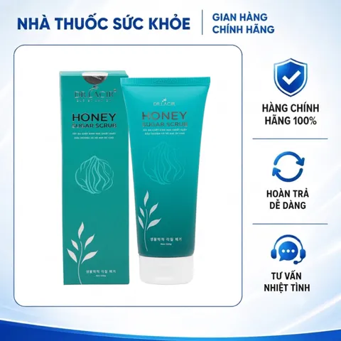 (Hàng chính hãng) Tẩy Da Chết Sinh Học Dr Lacir Honey Sugar Scrub - Làm Sạch Tế Bào Chết Dịu Nhẹ, Tuýp 120G
