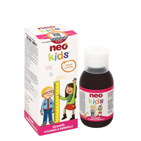 (Hàng nhập khẩu) Siro Neo Kids Growth Lọ 150ml - Vitamin Tăng Cường Hấp Thu, Giúp Bé Ăn Ngon