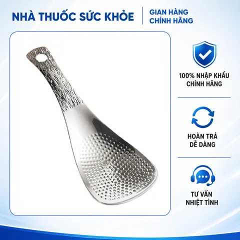 (Hàng nhập khẩu) Muôi Xới Cơm Inox Phủ Titanium Cao Cấp Không Gỉ Gume GM-D2116
