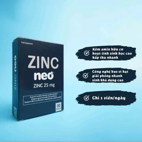 (Hàng nhập khẩu) Viên Uống Bổ Sung Kẽm ZinC Neo 30 Viên - Hỗ Trợ Tăng Cường Đề Kháng & Sức Khỏe Sinh Sản