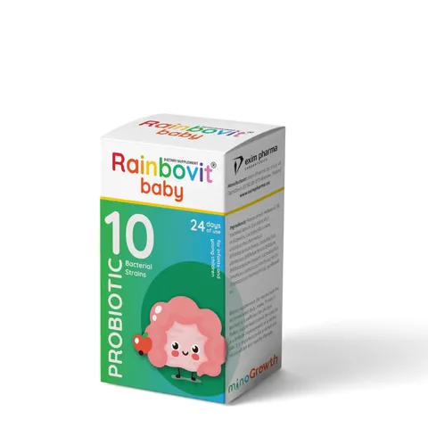 (Hàng nhập khẩu) Men Vi Sinh Rainbovit Baby Probiotic 10 Chủng Cho Bé - Hỗ Trợ Hệ Tiêu Hóa
