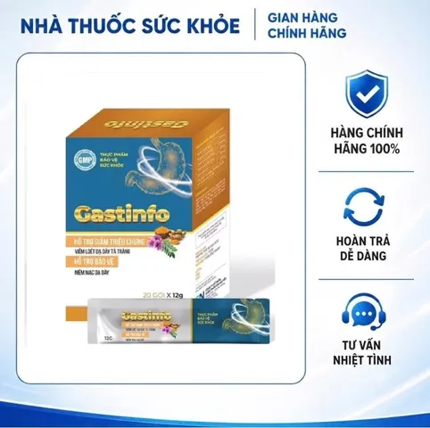 (Hàng chính hãng) Dung Dịch Gastinfo Tín Phong Hỗ Trợ Tiêu Hóa - hộp 20 gói
