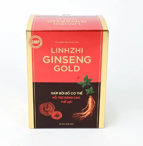 (Hàng chính hãng) Viên uống bảo vệ sức khỏe Linhzhi Ginseng Gold - Hộp 50 viên
