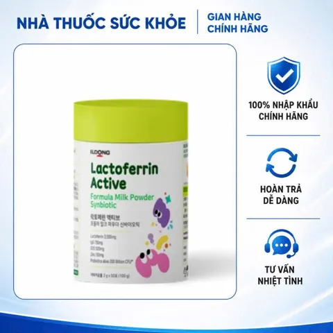 (Hàng nhập khẩu) Bột Lactoferrin Active Hộp 50 Gói Hòa Tan - Hỗ Trợ Miễn Dịch Và Tiêu Hóa