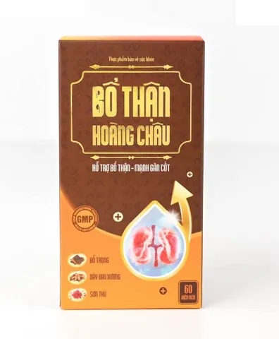(Hàng chính hãng) Viên uống Bổ thận Hoàng châu hỗ trợ bổ thận, mạnh gân cốt - hộp 60 viên