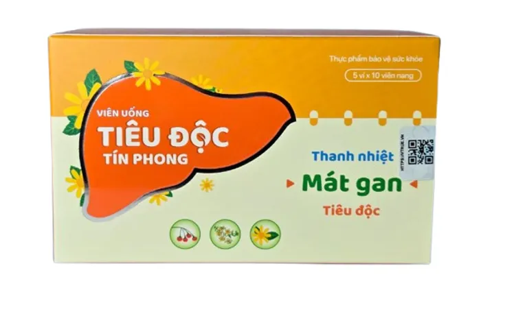 (Hàng chính hãng) Tiêu Độc Tín Phong Hỗ Trợ Thanh Nhiệt, Giải Độc - Hộp 18 Ống