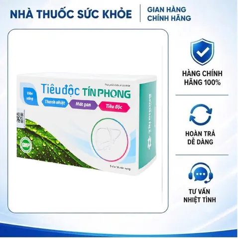 (Hàng chính hãng) Viên Uống Tiêu Độc Tín Phong Hỗ Trợ Thanh Nhiệt, Giải Độc - Hộp 50 Viên