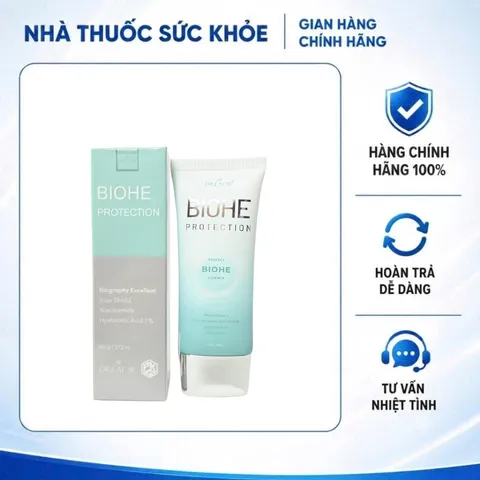 (Hàng chính hãng) Kem Chống Nắng Sinh Học BioHe Protection Dr Lacir 60g - SPF50/PA+++, Chống Tia HEV