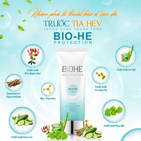 (Hàng chính hãng) Kem Chống Nắng Sinh Học BioHe Protection Dr Lacir 60g - SPF50/PA+++, Chống Tia HEV