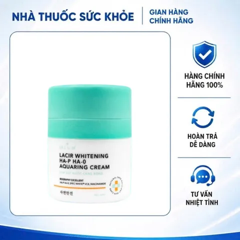 (Hàng chính hãng) Kem Dưỡng Đêm Lacir Whitening HA-P HA-0 Aquaring Cream - Kem Bọt Nước Căng Bóng Đa Năng
