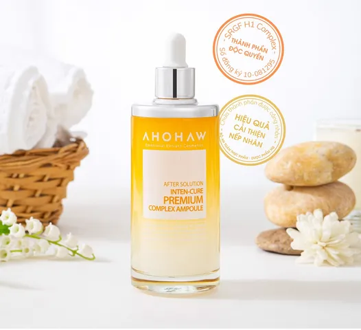 (Hàng nhập khẩu) Tinh Chất Trẻ Hóa Cải Thiện Nếp Nhăn Ahohaw Inten Cure Premium Complex Ampoule 50ml