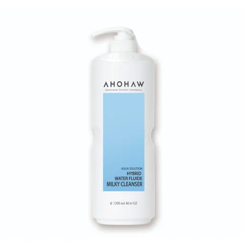 (Hàng nhập khẩu) Sữa Tẩy Trang Ahohaw Hybrid Water Fluide Milky Cleanser 1200ml - 3in1 Làm Sạch, Cấp Ẩm, Dịu Nhẹ Cho Mọi Loại Da