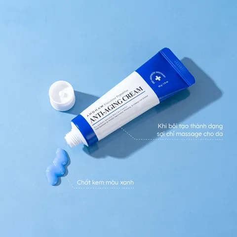 (Hàng nhập khẩu) Kem dưỡng Ahohaw Elazulene Peptablue Anti- Aging Cream 50g - Hỗ Trợ Cấp Ẩm, Phục Hồi, Trẻ Hóa Da