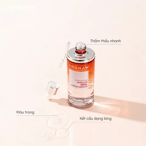 (Hàng nhập khẩu) Tinh Chất Dưỡng Trắng, Mờ Thâm, Giảm Sắc Tố Sạm Màu Ahohaw Inten Cure Vital Complex Ampoule 150ml
