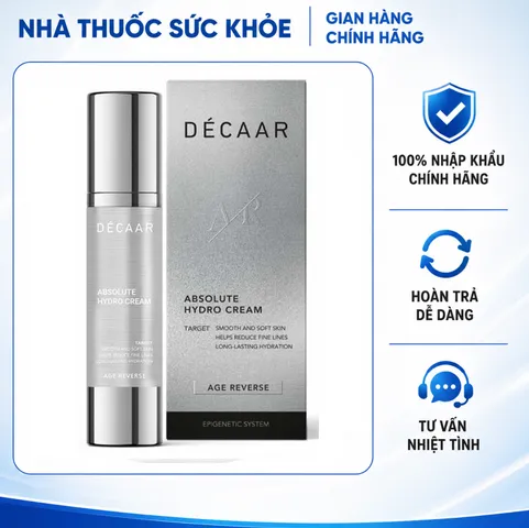 (Hàng nhập khẩu) Kem Dưỡng Ẩm Trẻ Hóa Da Décaar Absolute Hydro Cream 50ml