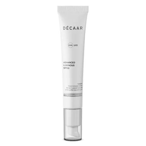 Hàng nhập khẩu) Kem chống nắng làm trắng da Décaar Advanced Luminous SPF 50 tuýp 50ml