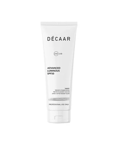 Hàng nhập khẩu) Kem chống nắng làm trắng da Décaar Advanced Luminous SPF 50 tuýp 100ml