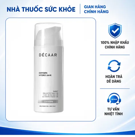 (Hàng nhập khẩu) Kem dưỡng ẩm dẫn xuất Oxy Décaar Oxygen Hydro 24HR - Tuýp 100ml