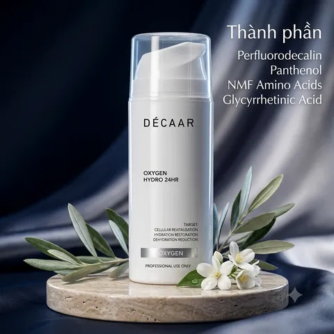 (Hàng nhập khẩu) Kem dưỡng ẩm dẫn xuất Oxy Décaar Oxygen Hydro 24HR - Tuýp 100ml