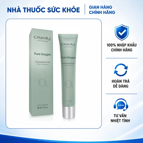 (Hàng nhập khẩu) Tinh Chất Trẻ Hóa Da Casmara Pure Oxygen Oxygenating Serum 50ml - Hỗ Trợ Thải Độc, Dưỡng Sáng & Tái Tạo Tế Bào