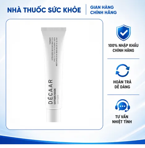 (Hàng nhập khẩu) Mặt Nạ Làm Dịu Da Dẫn Xuất Oxy Tươi Décaar Oxygen Mask - Tuýp 15ml