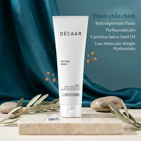 (Hàng nhập khẩu) Mặt Nạ Làm Dịu Da Dẫn Xuất Oxy Tươi Décaar Oxygen Mask - Tuýp 50ml