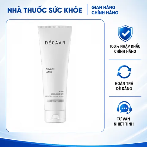 (Hàng nhập khẩu) Tẩy Da Chết Dẫn Xuất Oxy Tươi Décaar Oxygen Scrub - Tuýp 50ml
