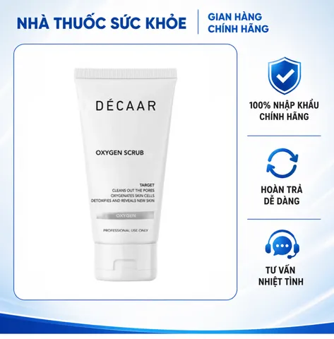 (Hàng nhập khẩu) Tẩy Da Chết Dẫn Xuất Oxy Tươi Décaar Oxygen Scrub - Tuýp 150ml