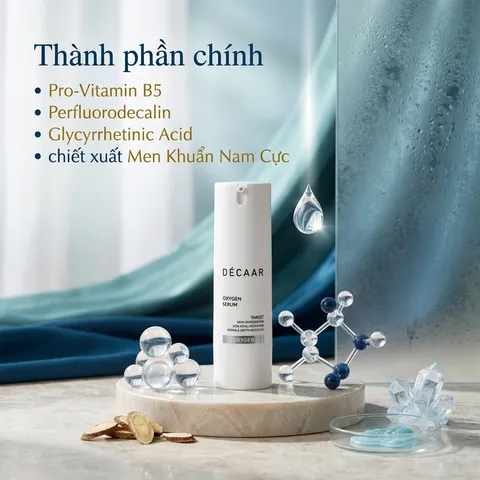 (Hàng nhập khẩu) Huyết Thanh Dưỡng Da Dẫn Xuất Oxy Tươi Décaar Oxygen Serum 30ml