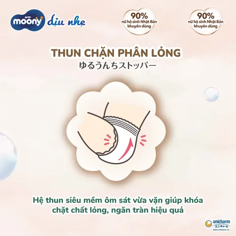 (Hàng nhập khẩu) Tã Quần Moony Dịu Nhẹ Size M 46 Miếng - Bông Organic Tự Nhiên, Siêu Thấm Hút & Chống Hăm Cho Bé (5-10kg)