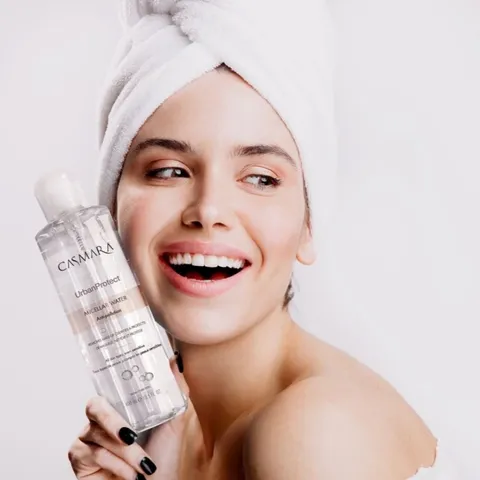 (Hàng nhập khẩu) Nước Tẩy Trang Casmara Urban Protect Micellar Water Anti-Pollution 400ML - Làm Sạch Sâu, Dịu Nhẹ, Mềm Mịn Da