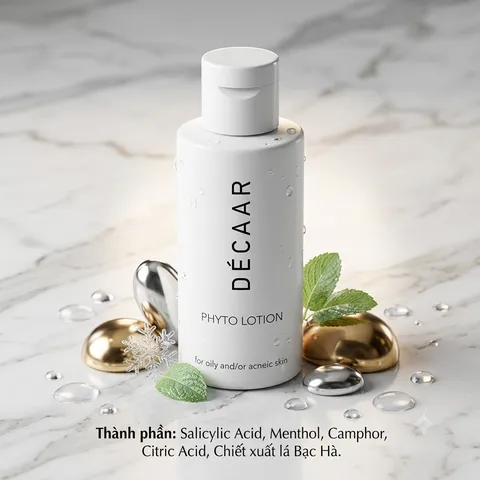 (Hàng chính hãng) Lotion Acid Cho Da Dầu Mụn Décaar Phyto Lotion – Chai 40ml