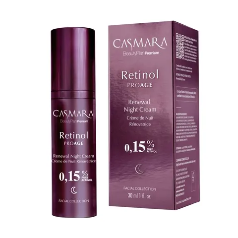 (Hàng nhập khẩu) Kem Dưỡng Ban Đêm Casmara Retinol ProAge Renewal Night Cream 0.15% - Trẻ Hóa & Tái Tạo Da, 30ml