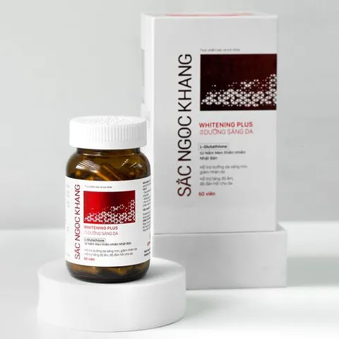 (Hàng chính hãng) Viên uống dưỡng trắng da Sắc Ngọc Khang Whitening Plus - Lọ 60 viên