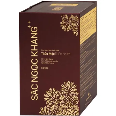 (Hàng chính hãng) Viên uống Sắc Ngọc Khang++ hỗ trợ làm đẹp da, cải thiện sạm nám - Hộp 60 viên