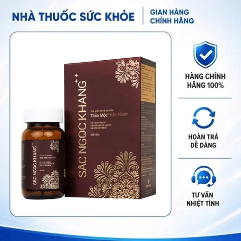 (Hàng chính hãng) Viên uống Sắc Ngọc Khang++ hỗ trợ làm đẹp da, cải thiện sạm nám - Hộp 60 viên