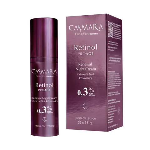 (Hàng nhập khẩu) Kem Dưỡng Ban Đêm Casmara Retinol ProAge Renewal Night Cream 0.3% - Trẻ Hóa & Tái Tạo Da, 30ml