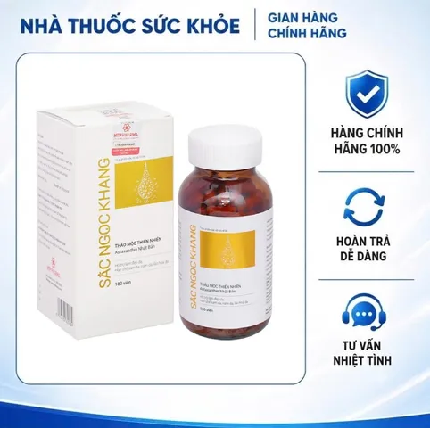 (Hàng chính hãng) Viên Uống Vi Tảo Lục Sắc Ngọc Khang Hỗ Trợ Mờ Nám, Đẹp Da - Hộp 180 viên