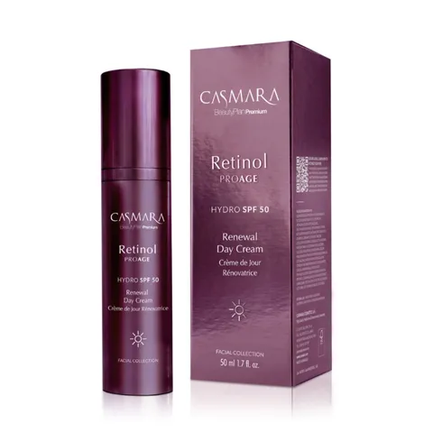 (Hàng nhập khẩu) Kem Dưỡng Da Ban Ngày Casmara Retinol Proage Hydro SPF 50 Renewal Day Cream 50ml - Trẻ Hóa Da & Chống Nắng