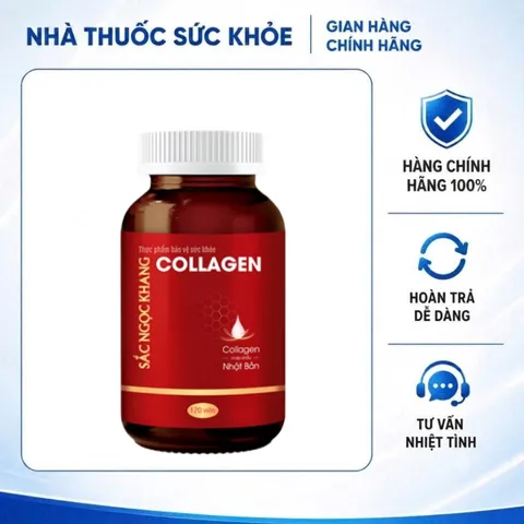(Hàng chính hãng) Viên Uống Collagen Dipeptide Sắc Ngọc Khang Hộp 120 Viên - Hỗ Trợ Dưỡng Ẩm, Làm Mịn Da
