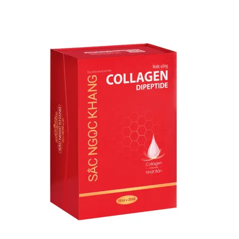 (Hàng chính hãng) Nước Uống Collagen Dipeptide Sắc Ngọc Khang Hộp 15 Túi x 20ml - Hỗ Trợ Dưỡng Ẩm, Làm Mịn Da
