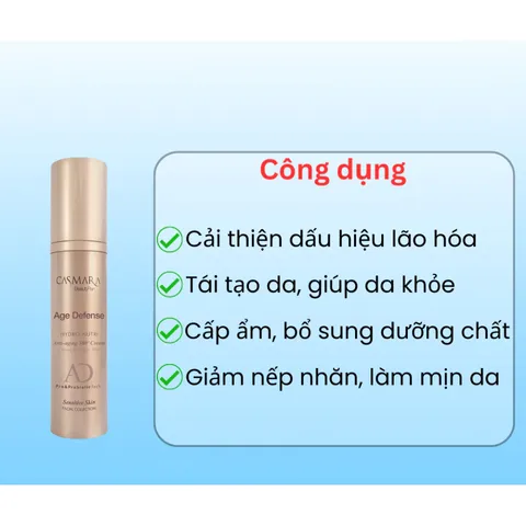 (Hàng nhập khẩu) Kem Dưỡng Casmara Age Defense Hydro-Nutri Anti-Aging 360 Cream 50ml - Hỗ Trợ Dưỡng Ẩm, Phục Hồi, Trẻ Hóa Da
