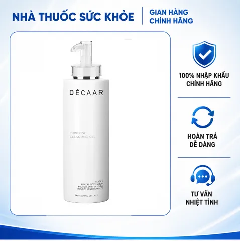 (Hàng nhập khẩu) Gel rửa mặt thải độc Décaar Purifying Cleansing Gel – Chai 500ml